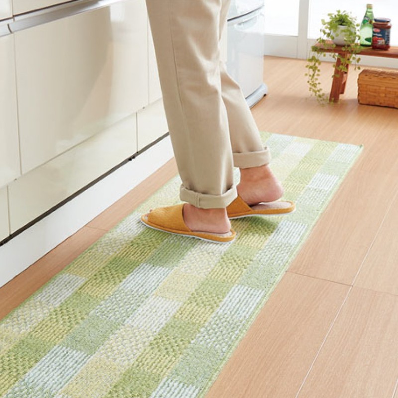 キッチンマット 180×45cm おしゃれ 洗える 日本製 泉州産 抗菌防臭