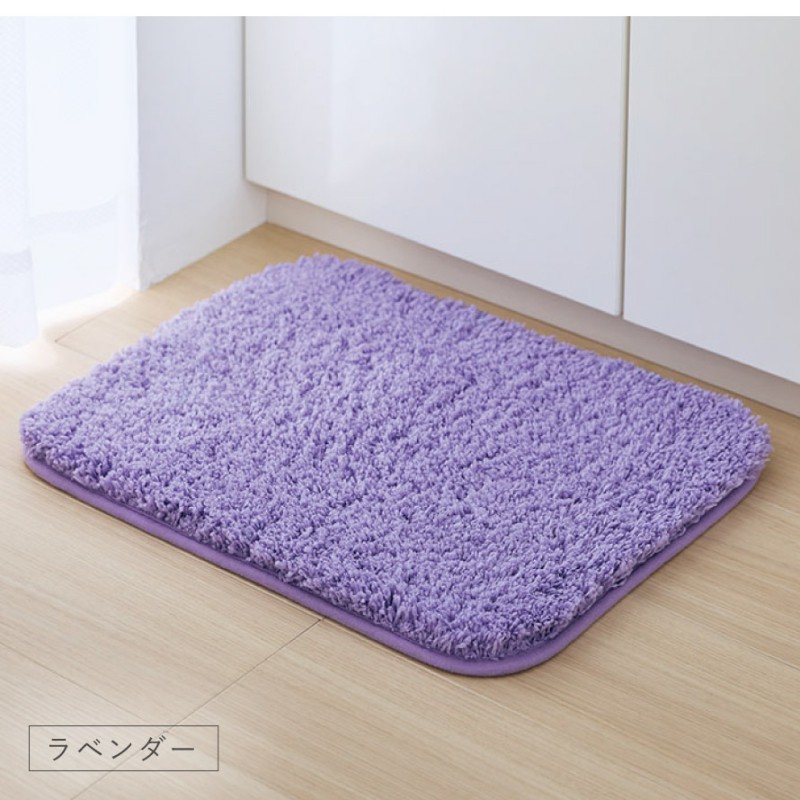 バスマット 35x45cm 吸水 速乾 洗える 滑り止め 小さいサイズ ふわふわ