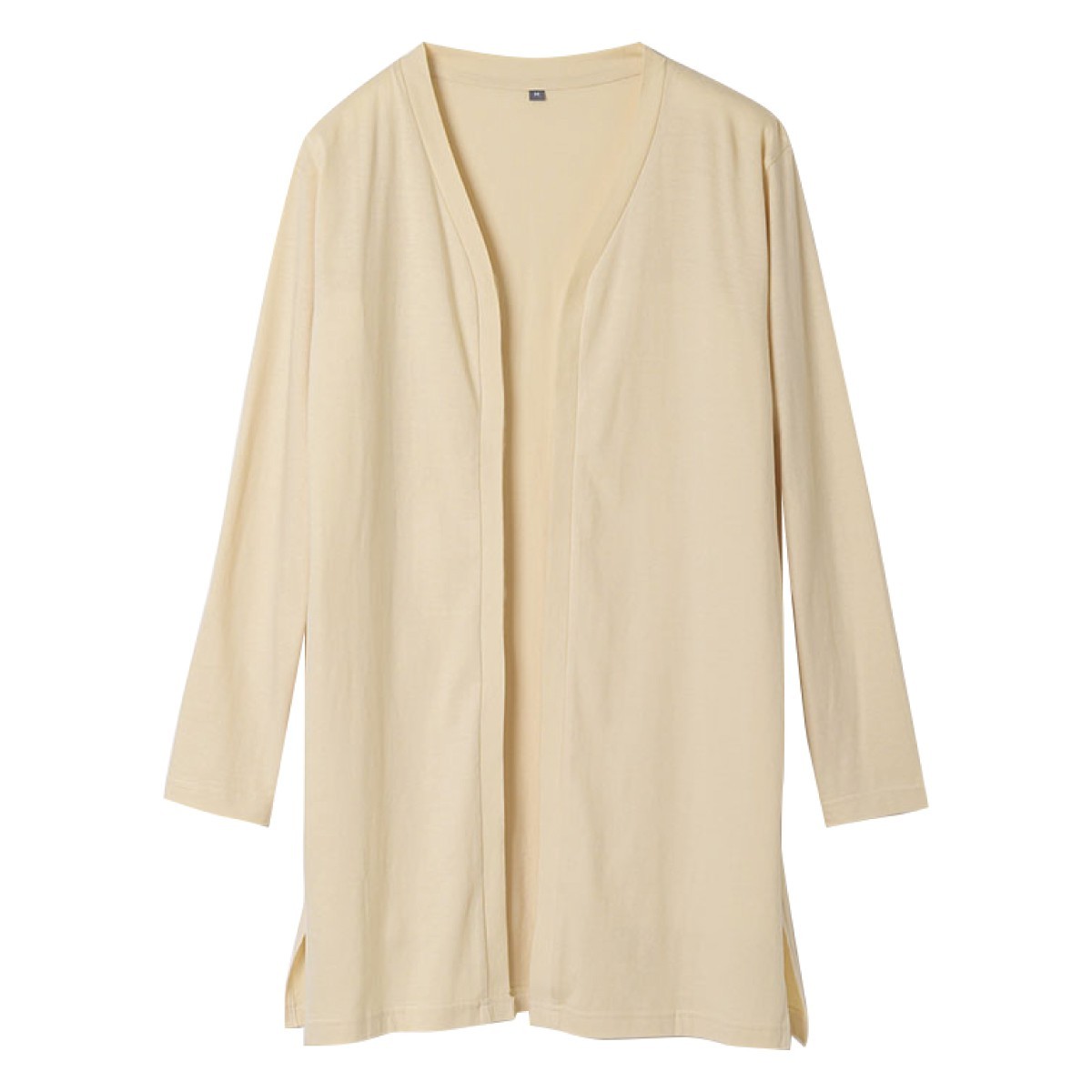 インド綿 カーディガン レディース ゆったり ロング 春 夏 アウター 長袖 ボタンなし 羽織り シンプル 冷房対策 ベージュ サックス ブルー オリーブ カーキ M L ココチのくらし雑貨店 通販 Yahoo ショッピング