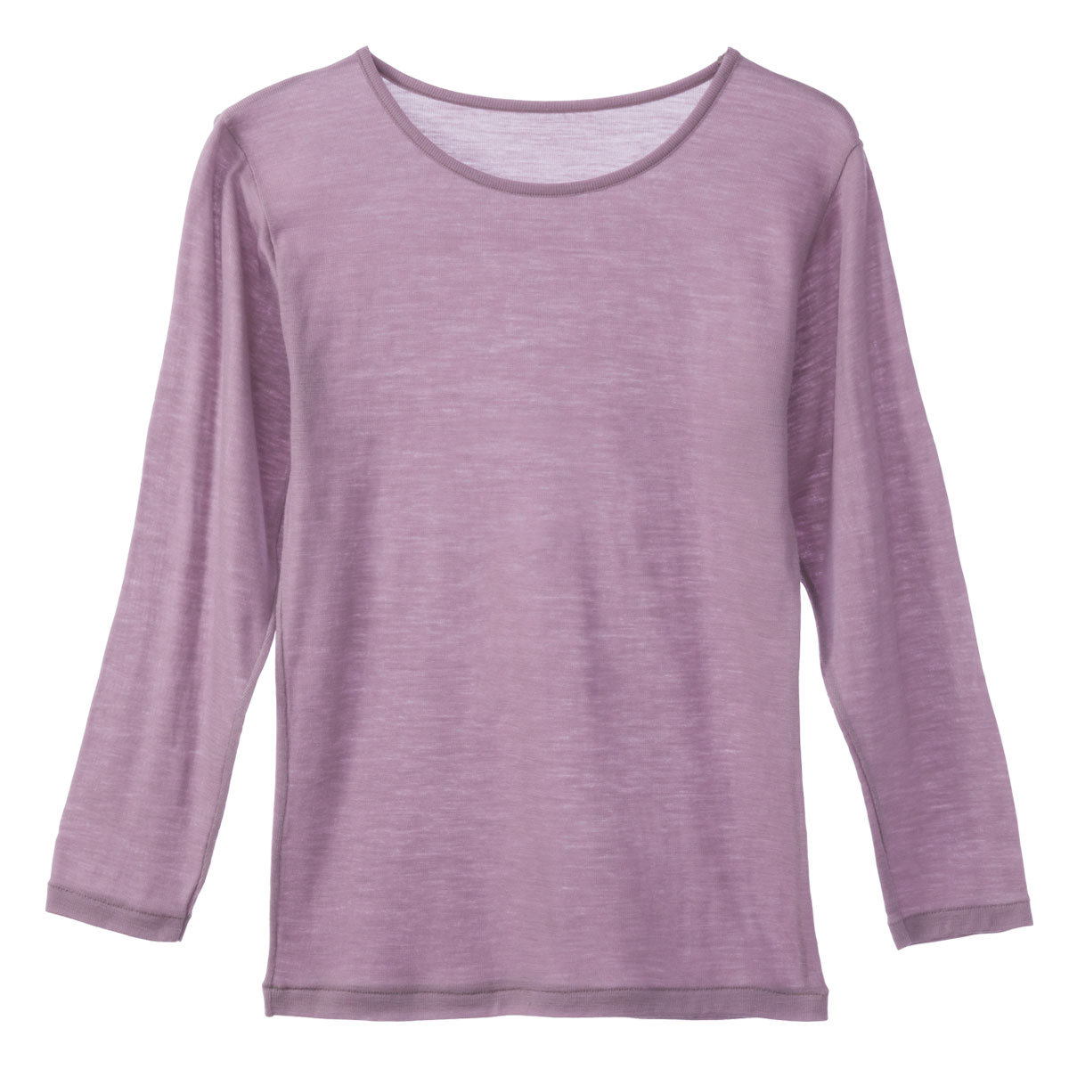 あったかインナー レディース 肌着 シャツ 暖か 長袖 インナー ウール 毛 100 薄手 ラベンダー 下着 冬 秋冬 防寒 冷え対策 寒さ対策 冷え性 冷え症 対策 グッ ココチのくらし雑貨店 通販 Yahoo ショッピング