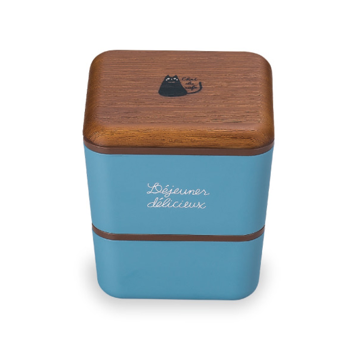 お弁当箱 女子 レディース 女性用 2段 ランチボックス レンジ対応 食洗機対応 Chat Du Cafe スクエアネストランチ プラスチック製 樹脂製 日本製 ネコ 猫 グッズ ココチのくらし雑貨店 通販 Yahoo ショッピング