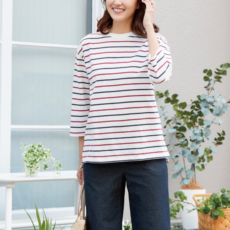 虎屋ういろ　ボーダートップス 楽天市場】ボーダー トップス カットソー Tシャツ レディース
