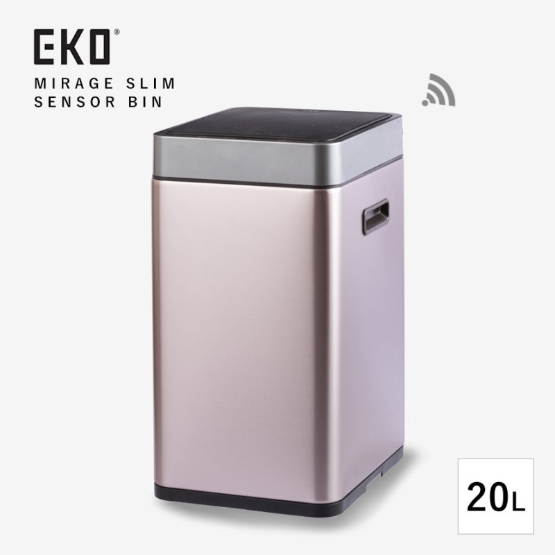 EKO センサー ゴミ箱 20l ふた付き 自動 キッチン 自動開閉 タッチレス ソフトクローズ 充電式 シンプル スタイリッシュ おしゃれ  ミラージュスリム 20L メーカ : 162669697 : ココチのくらし雑貨店 - 通販 - Yahoo!ショッピング