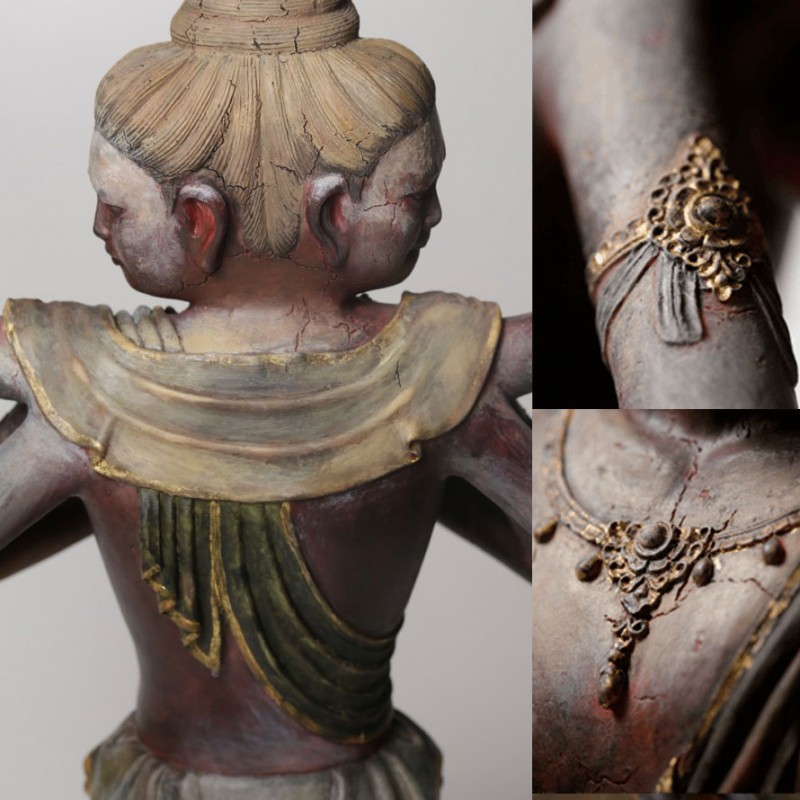 騎竜黄財神仏像 現代工芸品 美術品 置物