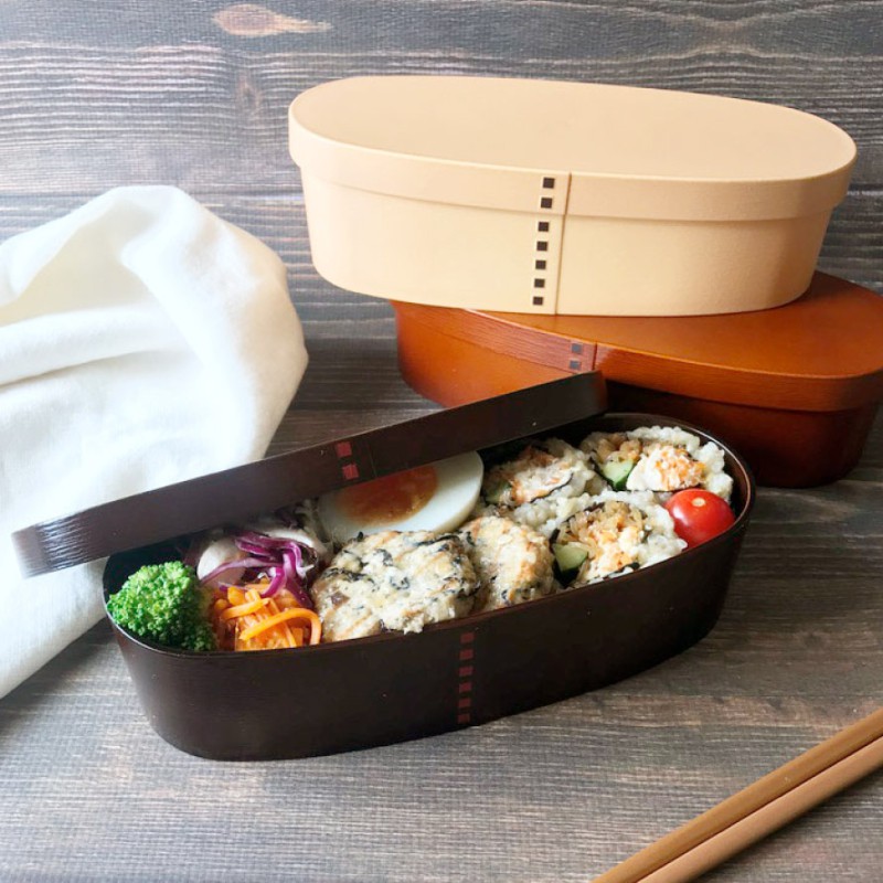 曲げわっぱ 一段弁当 スリム型