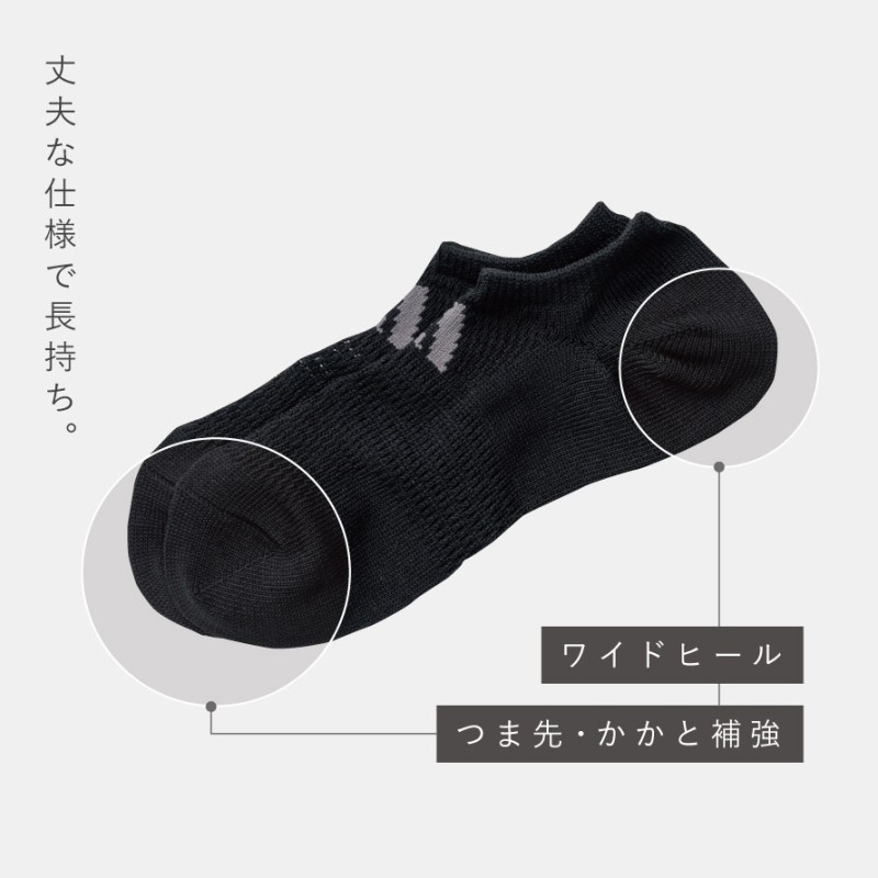 アディダスビッグメッシュスニーカー丈ソックス