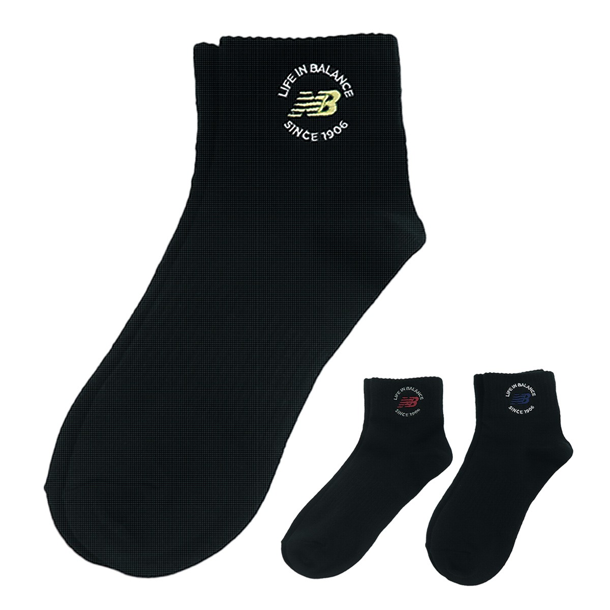 靴下 メンズ 3色組 25-27cm new balance ニューバランス