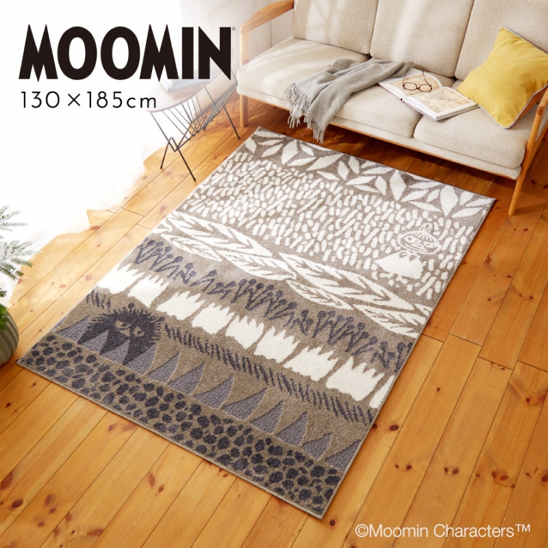 ムーミン ラグ 130×185cm 北欧 リトルミイ MOOMIN リビング カーペット