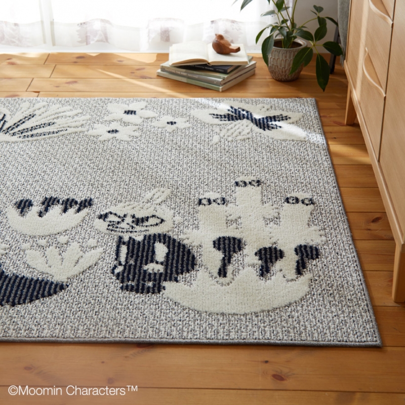 ムーミン ラグ 130×185cm 北欧 リトルミイ スナフキン MOOMIN リビング