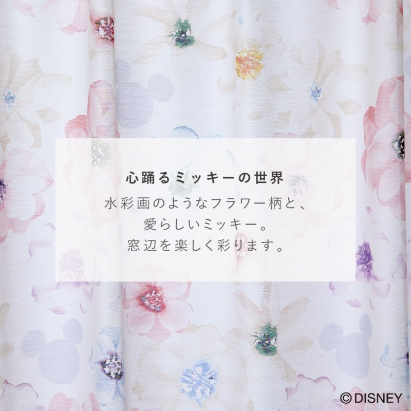 スミノエ カーテン レース 100×176cm ディズニー ミッキー レース