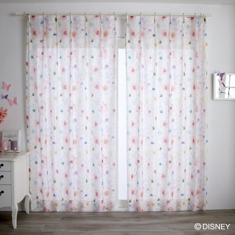 スミノエ カーテン レース 100×176cm ディズニー ミッキー レース