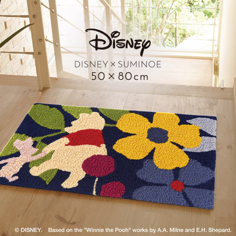 スミノエ ディズニー 玄関マット 50×80cm プーさん 北欧 プー トーク