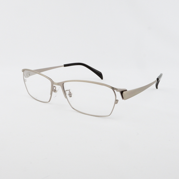 メガネ 大きい サイズ ビッグ メタル フレーム メンズ 度付き 眼鏡 伊達 めがね ダテ ブルーライト PC 60サイズ 大きい顔  ブラック ホワイト｜e-zone｜02