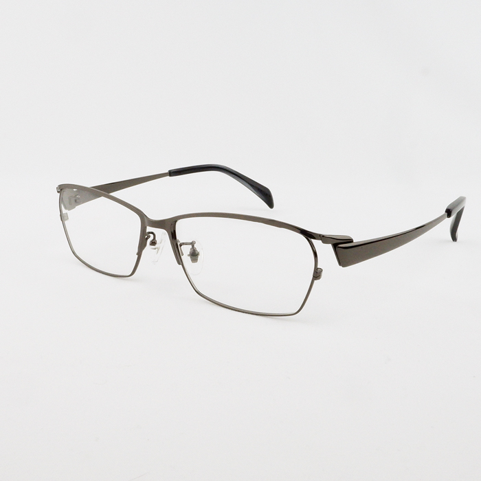 メガネ 大きい サイズ ビッグ メタル フレーム メンズ 度付き 眼鏡 伊達 めがね ダテ ブルーライト PC 60サイズ 大きい顔  ブラック ホワイト｜e-zone｜03