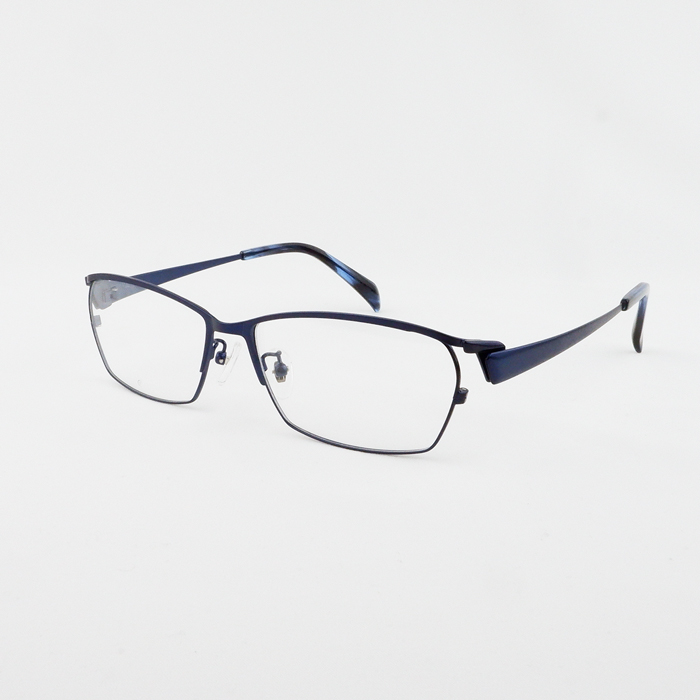 メガネ 大きい サイズ ビッグ メタル フレーム メンズ 度付き 眼鏡 伊達 めがね ダテ ブルーライト PC 60サイズ 大きい顔  ブラック ホワイト｜e-zone｜05