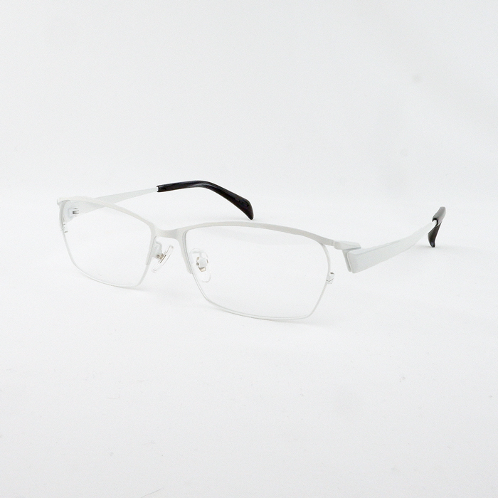 メガネ 大きい サイズ ビッグ メタル フレーム メンズ 度付き 眼鏡 伊達 めがね ダテ ブルーライト PC 60サイズ 大きい顔  ブラック ホワイト｜e-zone｜06