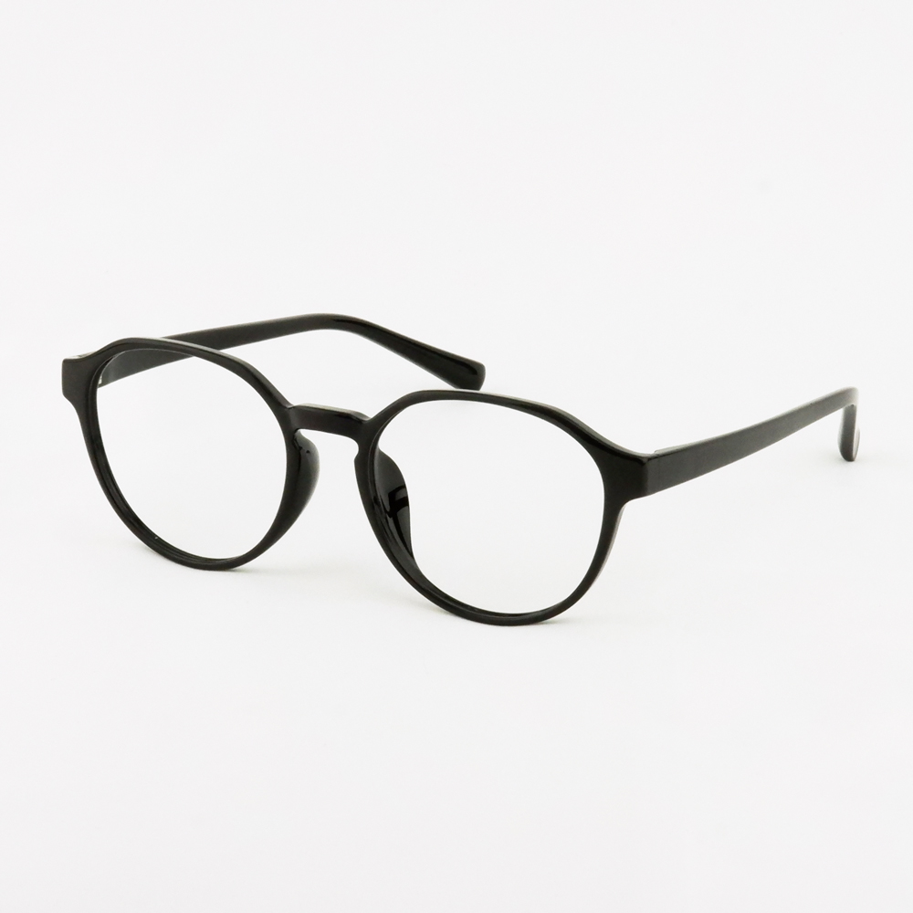 【中顔面短縮メガネ】クラウンパント型 度付き対応 ぽっちゃり 大きいサイズ メガネ 53サイズ レディース 軽量 すっぴん チークカラー 小顔見え 韓国風 TR9213 |  | 01