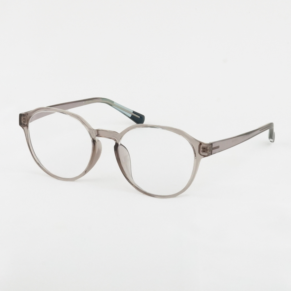 【中顔面短縮メガネ】クラウンパント型 度付き対応 ぽっちゃり 大きいサイズ メガネ 53サイズ レディース 軽量 すっぴん チークカラー 小顔見え 韓国風 TR9213 |  | 03