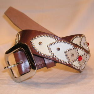 SD-B40-03-ブラウン-スタッズベルト40-03-SDB4003-セカンドオリジナル