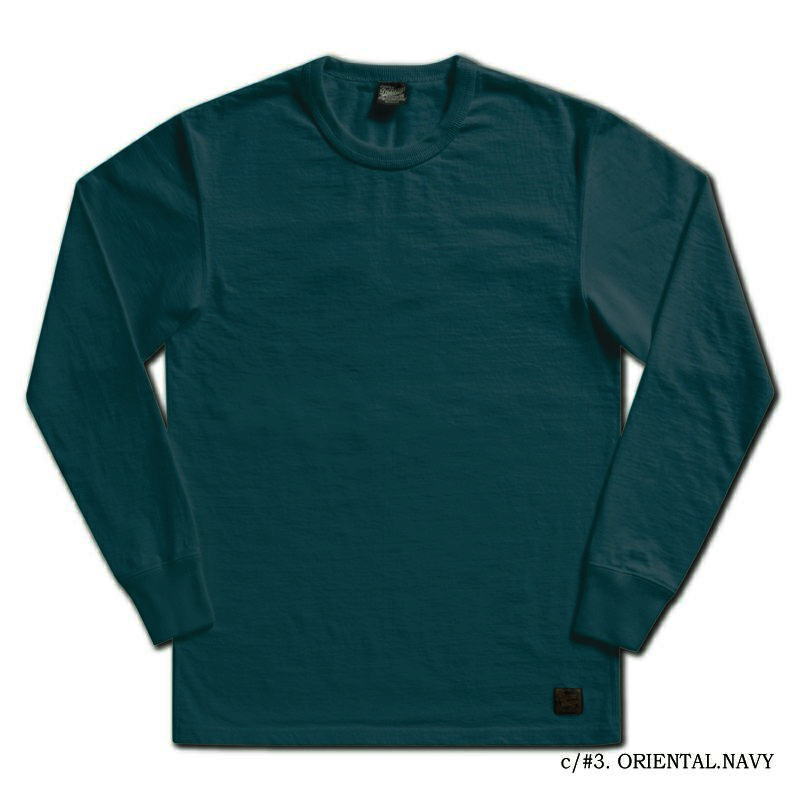 DELUXEWARE（デラックスウエア） DXL-00 NV(ORT.NV) 無地長袖Tシャツ