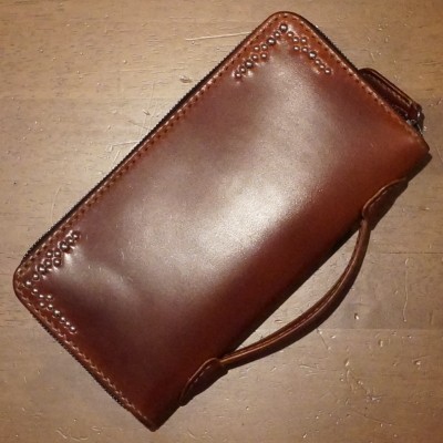 THE FLAT HEAD フラットヘッド コードバン フルジップウォレット 多脂革 コンパクト ウォレット FN-WSZ2-4ZS | THE FLAT HEAD