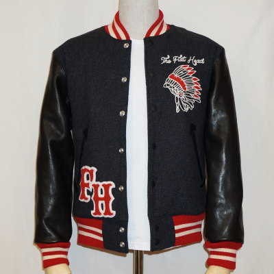 The Flat Head（フラッドヘッド） STJ-61-ネイビーブラック-スタジャン