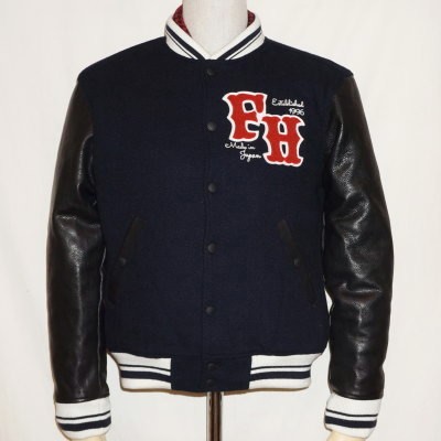 The Flat Head（フラッドヘッド） STJ-63-ネイビーブラック-スタジャン