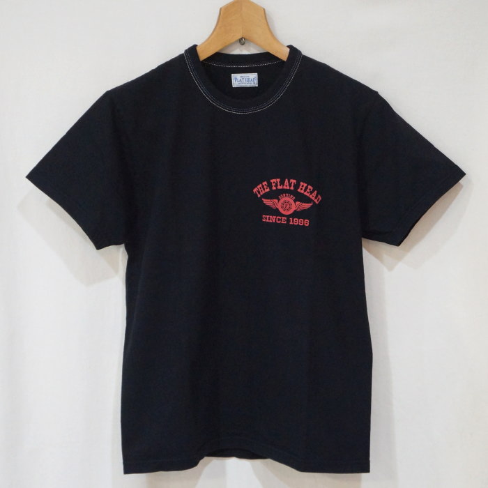 FN-THC-202-BK(BKxRD)-フラットヘッドTシャツ202-FNTHC202-FLATHEAD-フラットヘッドTシャツ-THC系-THC