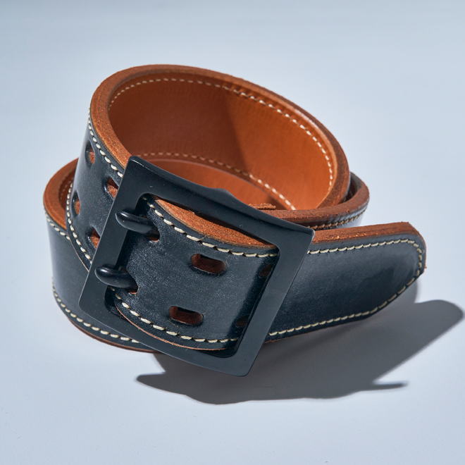 サムライジーンズ A107HS2 ブライドルレザーダブルピンベルト