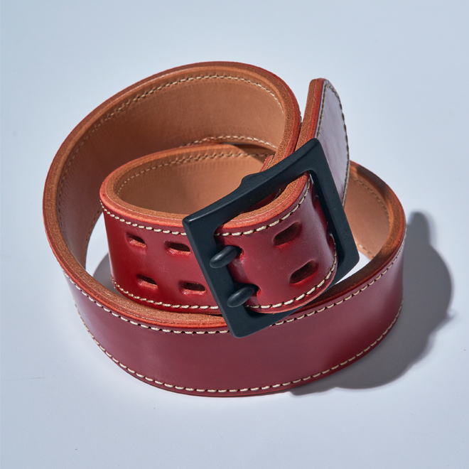 サムライジーンズ A107HS2 ブライドルレザーダブルピンベルト