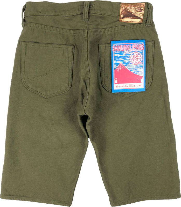 サムライジーンズ S002SP-OLV-倭モデルショートパンツ-SAMURAIJEANS