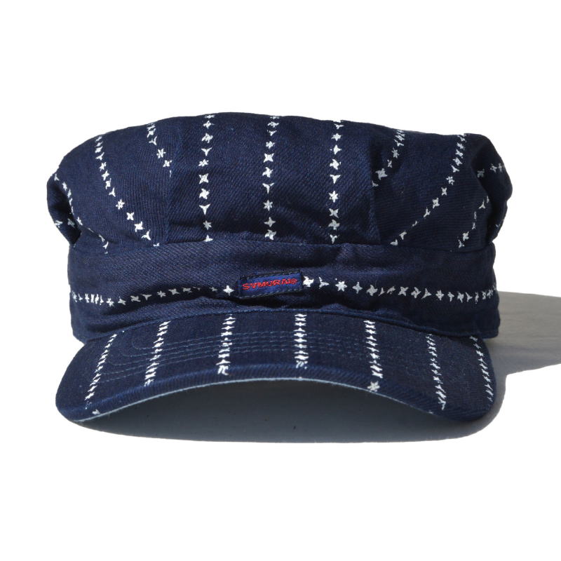 サムライジーンズ デニム × レザー キャスケット ワークキャップ 帽子 サムライジーンズ デニム × レザー キャスケット ワークキャップ