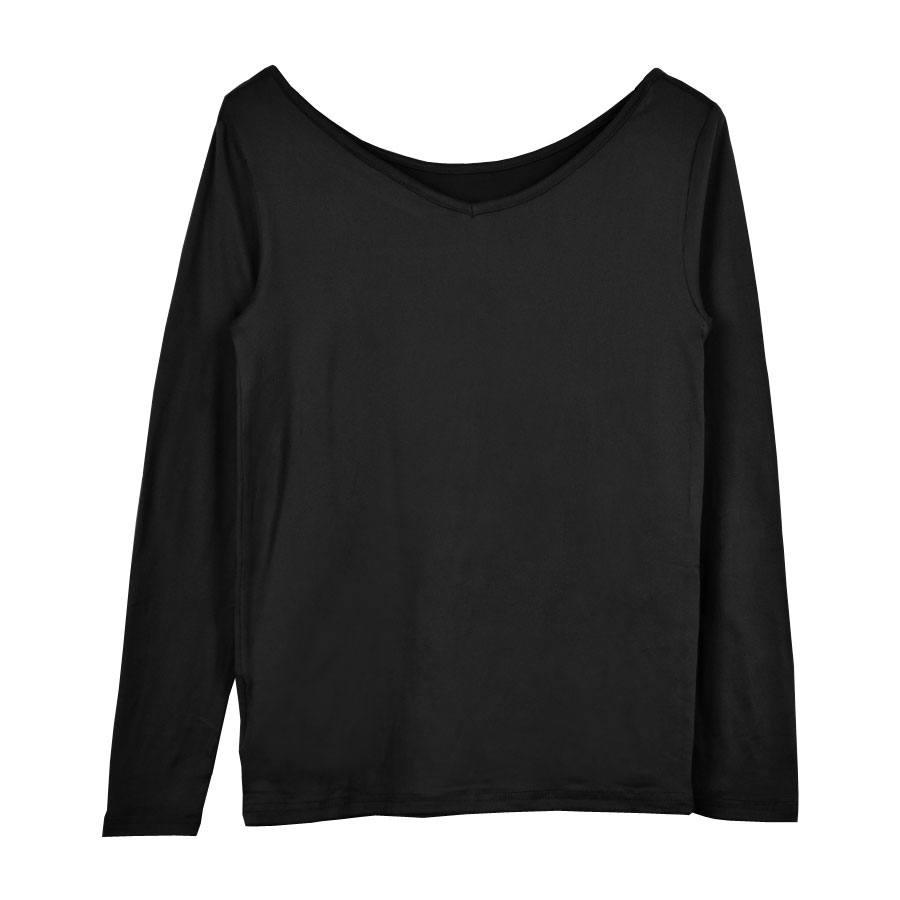 裏起毛 インナー 長袖 レディース 2WAY 丸首 Vネック トップス プラズマヒート PLASMA HEAT ピーチタッチ カットソー ヒート 防寒 保温 PRD |  | 01