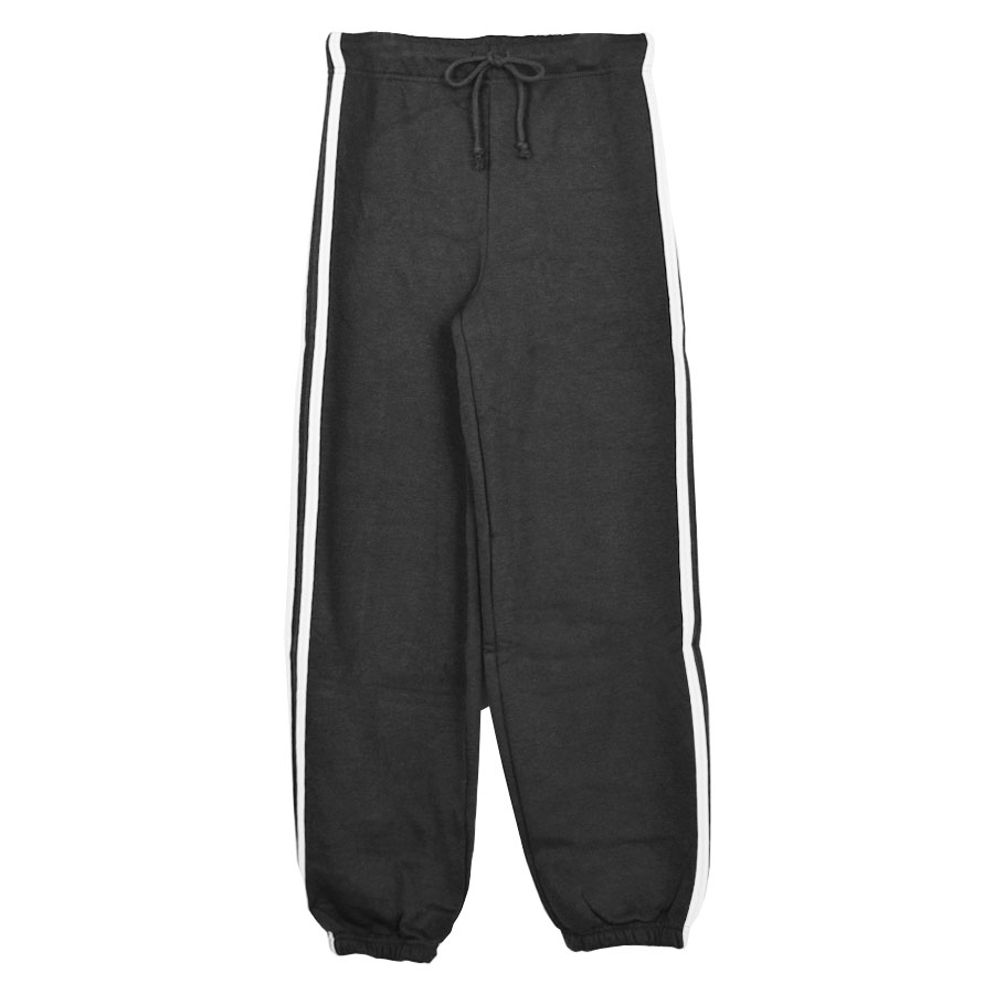 スウェットパンツ 裏起毛 綿混 サイドライン レディース