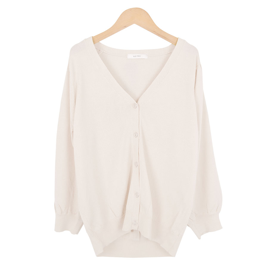 カーディガン 七分袖 薄手 ニットカーデ Vネック レディース トップス
