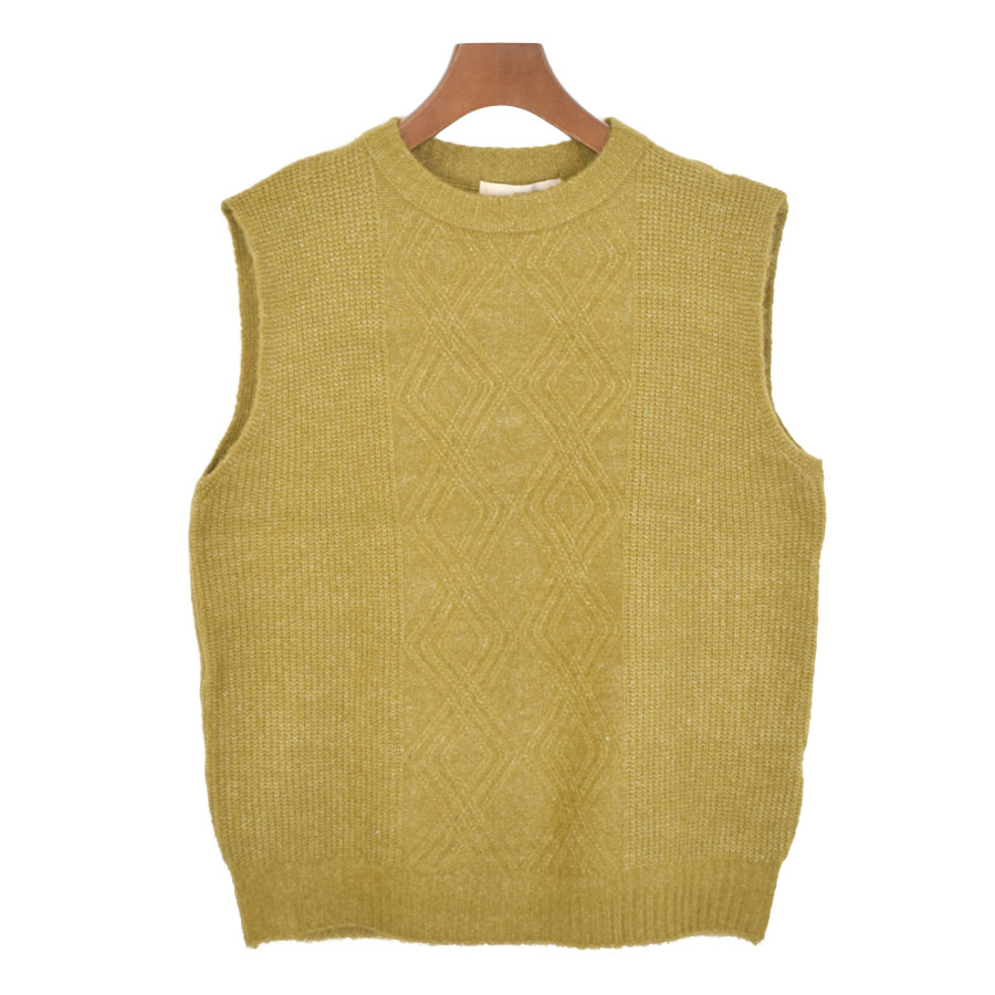 ニットベスト レディース クルーネック 秋 トップス ベスト プル