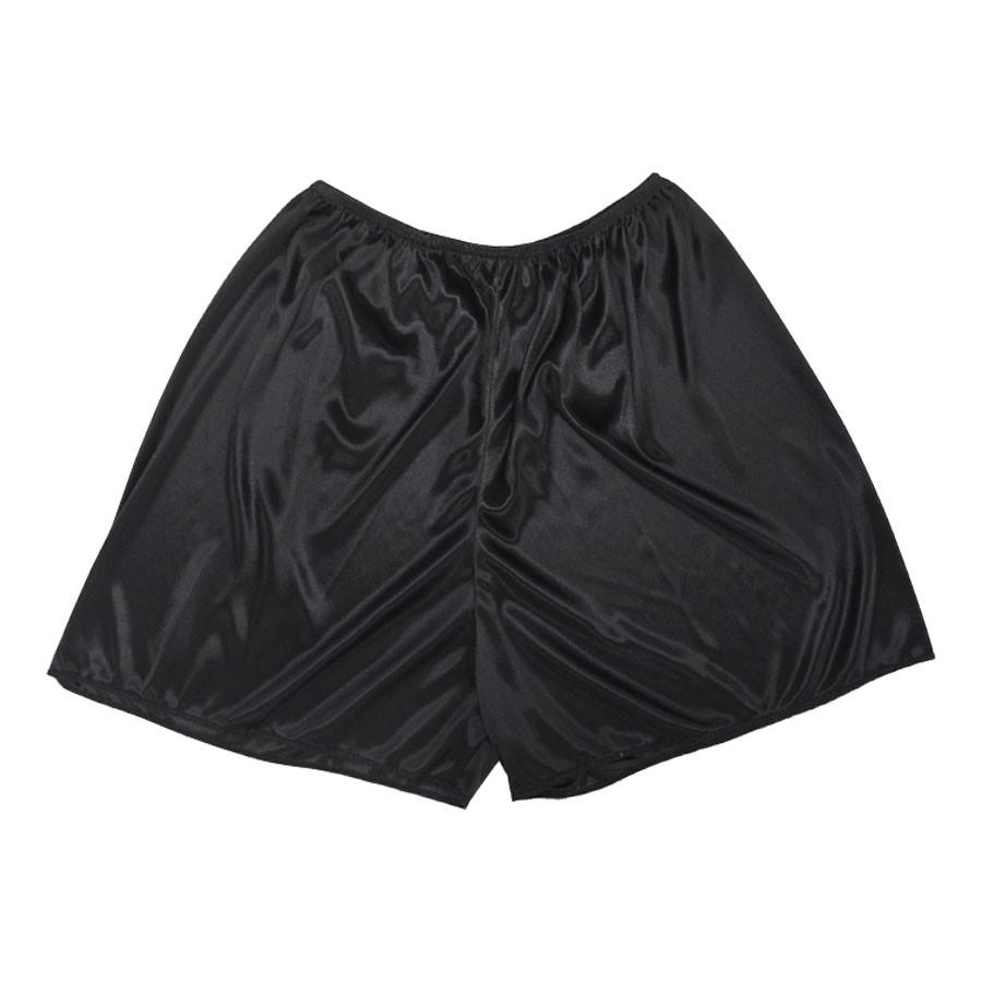 新品　黒 キュロット レディース パンツ ペチコート キュロット サテンパンツ サテン生地 ショートパンツ