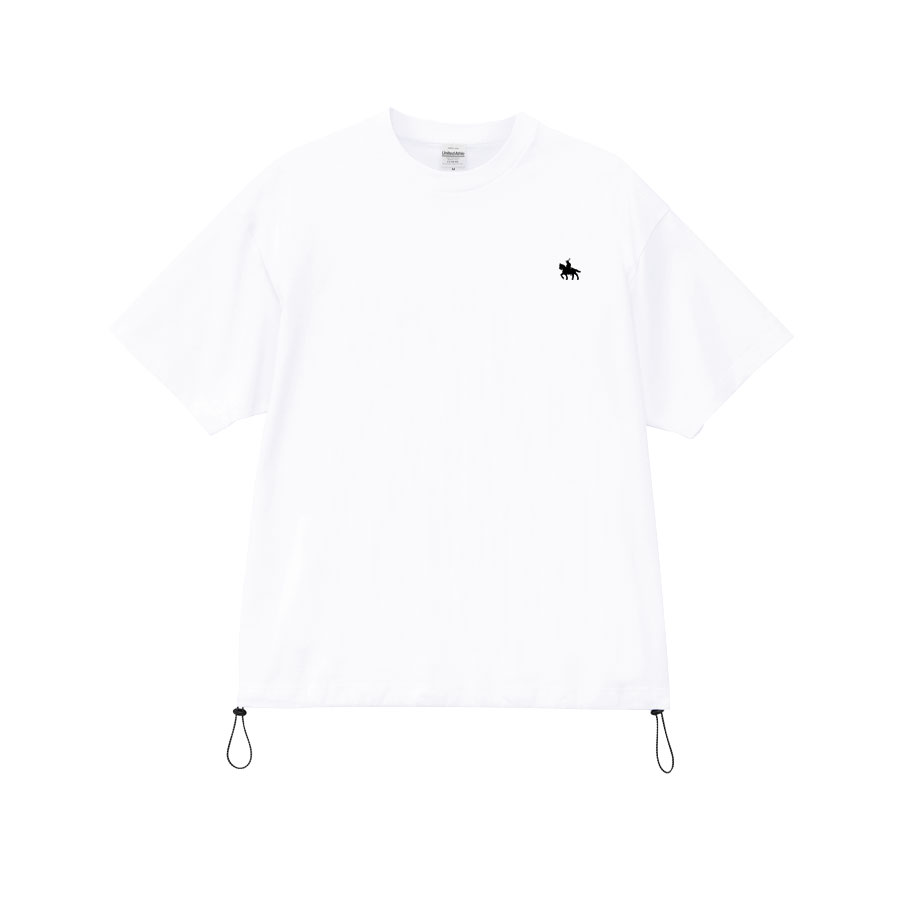 Tシャツ レディース 半袖 綿100％ 伊達政宗 裾ドローコード 裾しぼり
