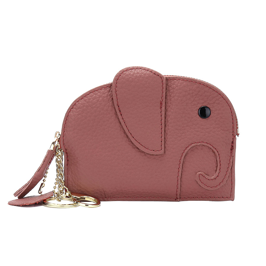 ゾウ 小銭入れ 本革 カードケース コインケース 財布 小物入れ キー