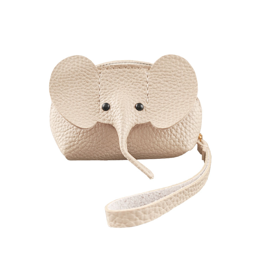 ゾウ ミニポーチ 小銭入れ コインケース 財布 コスメポーチ 小物入れ