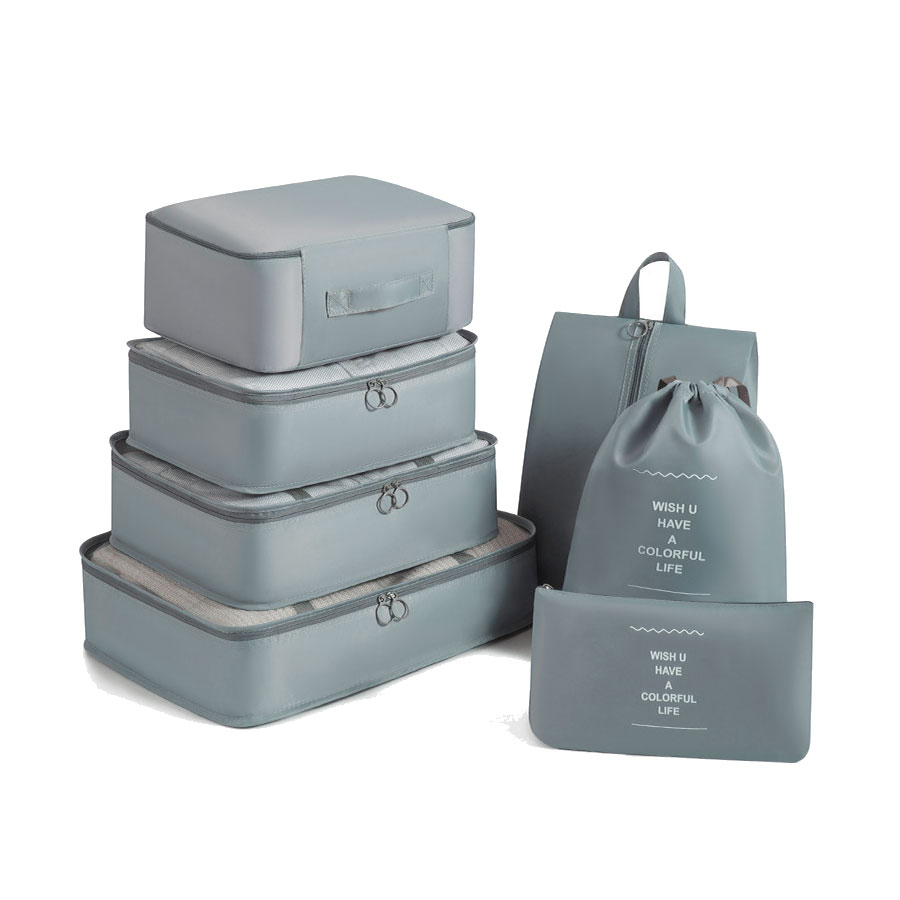 トラベルポーチ セット 7点セット 旅行 収納ポーチ ケース メッシュ 撥