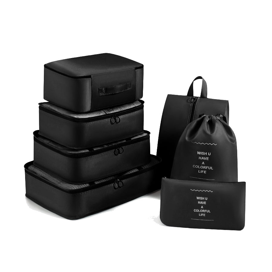 トラベルポーチ セット 7点セット 旅行 収納ポーチ ケース メッシュ 撥