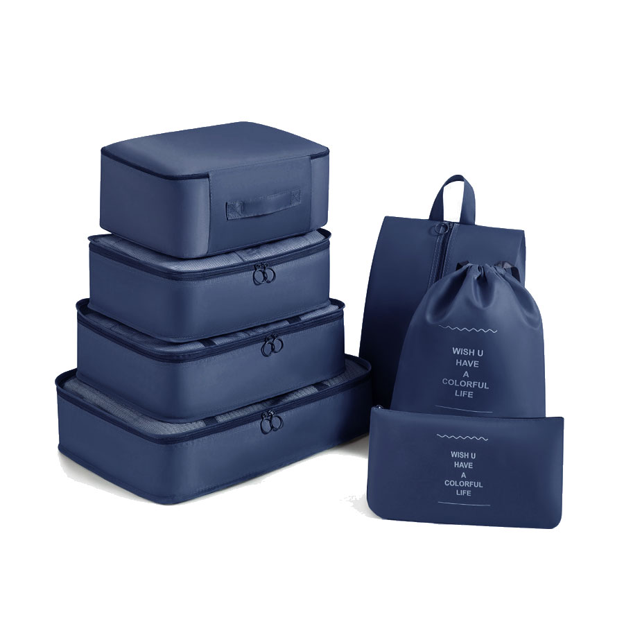 トラベルポーチ セット 7点セット 旅行 収納ポーチ ケース メッシュ 撥