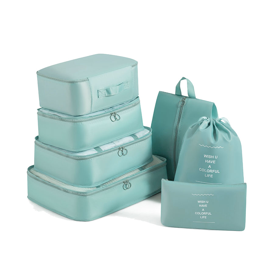 トラベルポーチ セット 7点セット 旅行 収納ポーチ ケース メッシュ 撥