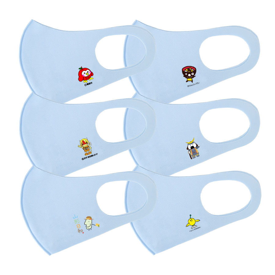 マスク おしゃれ おしゃれマスク ご当地 東北 6枚セット 洗える 洗える