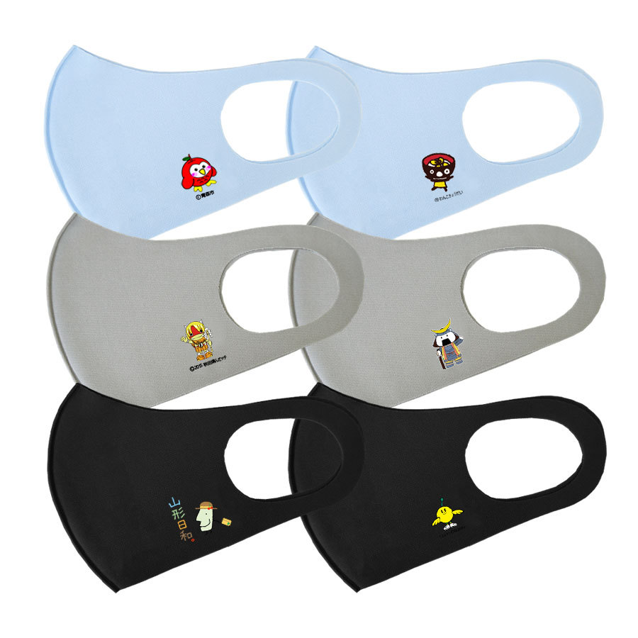 マスク おしゃれ おしゃれマスク ご当地 東北 6枚セット 洗える 洗える