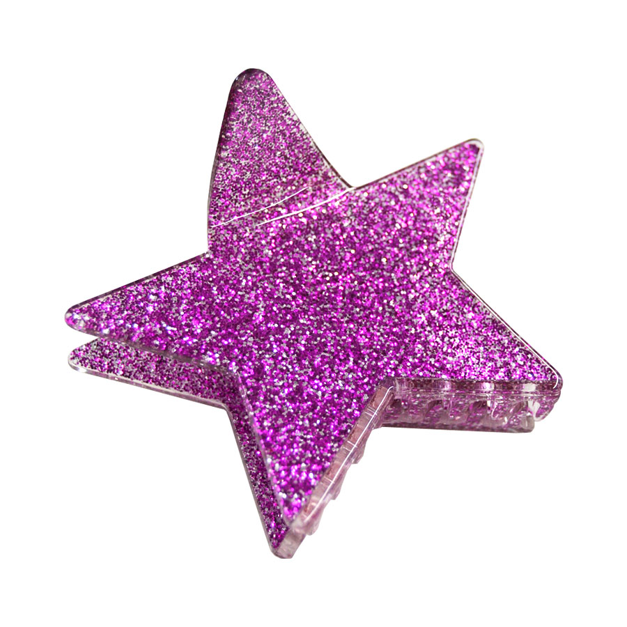 バンスクリップ 星 スター ヘアクリップ ヘアアクセサリー レディース