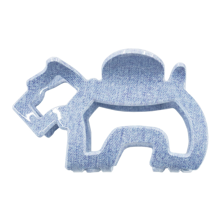 犬 ドッグ ヘアクリップ バンスクリップ アセテート シュナウザー