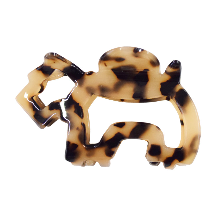 犬 ドッグ ヘアクリップ バンスクリップ アセテート シュナウザー