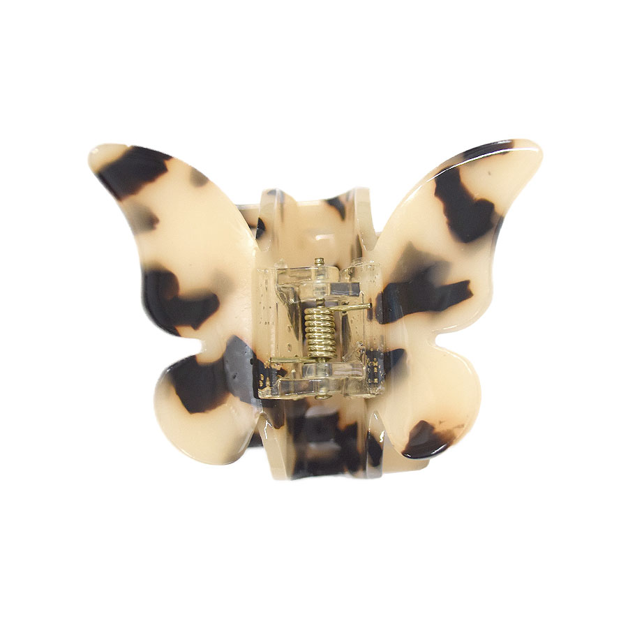 ヘアクリップ バタフライ ハーフアップ ミニ 小さめ バンスクリップ 蝶